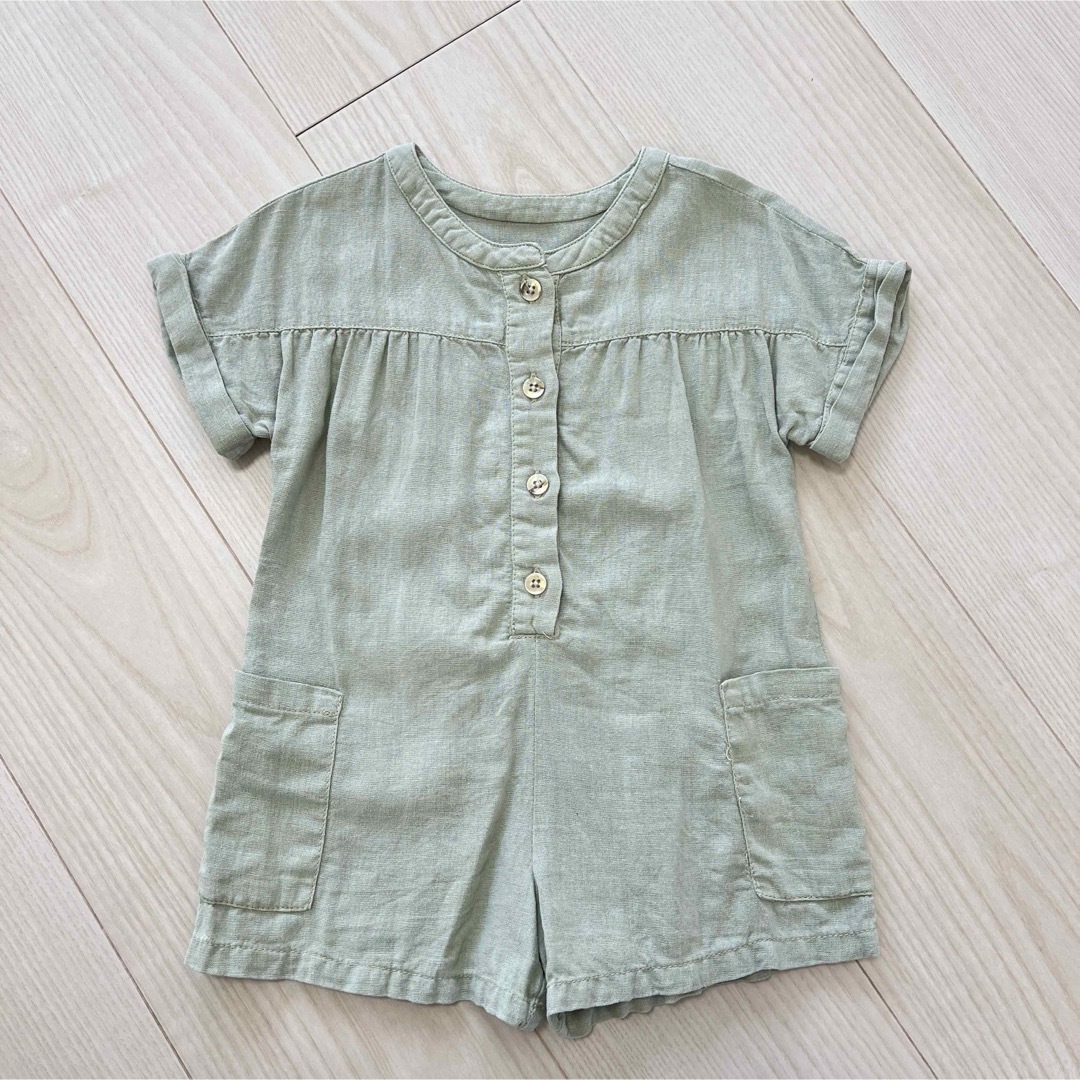 ZARA KIDS(ザラキッズ)のZARA KIDS  オールインワン ジャンプスーツ 半袖 キッズ/ベビー/マタニティのベビー服(~85cm)(ロンパース)の商品写真