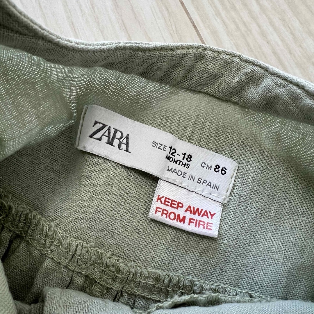 ZARA KIDS(ザラキッズ)のZARA KIDS  オールインワン ジャンプスーツ 半袖 キッズ/ベビー/マタニティのベビー服(~85cm)(ロンパース)の商品写真