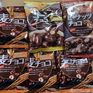 洋菓子　チョコ菓子　チョコレート　3種　麦チョコ　コーンチョコ　ピーナッツチョコ(菓子/デザート)