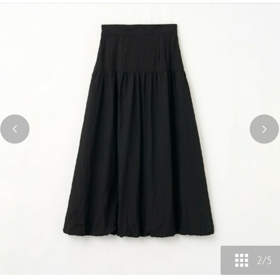 星玲奈さん×makoさん コラボ バルーンロングスカート 黒 Ｌサイズ レディースのスカート(ロングスカート)の商品写真