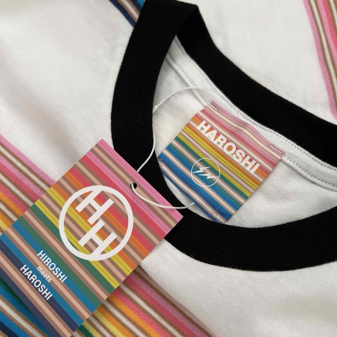 FRAGMENT(フラグメント)のfragment design HAROSHI ボーダーTシャツLサイズ メンズのトップス(Tシャツ/カットソー(半袖/袖なし))の商品写真