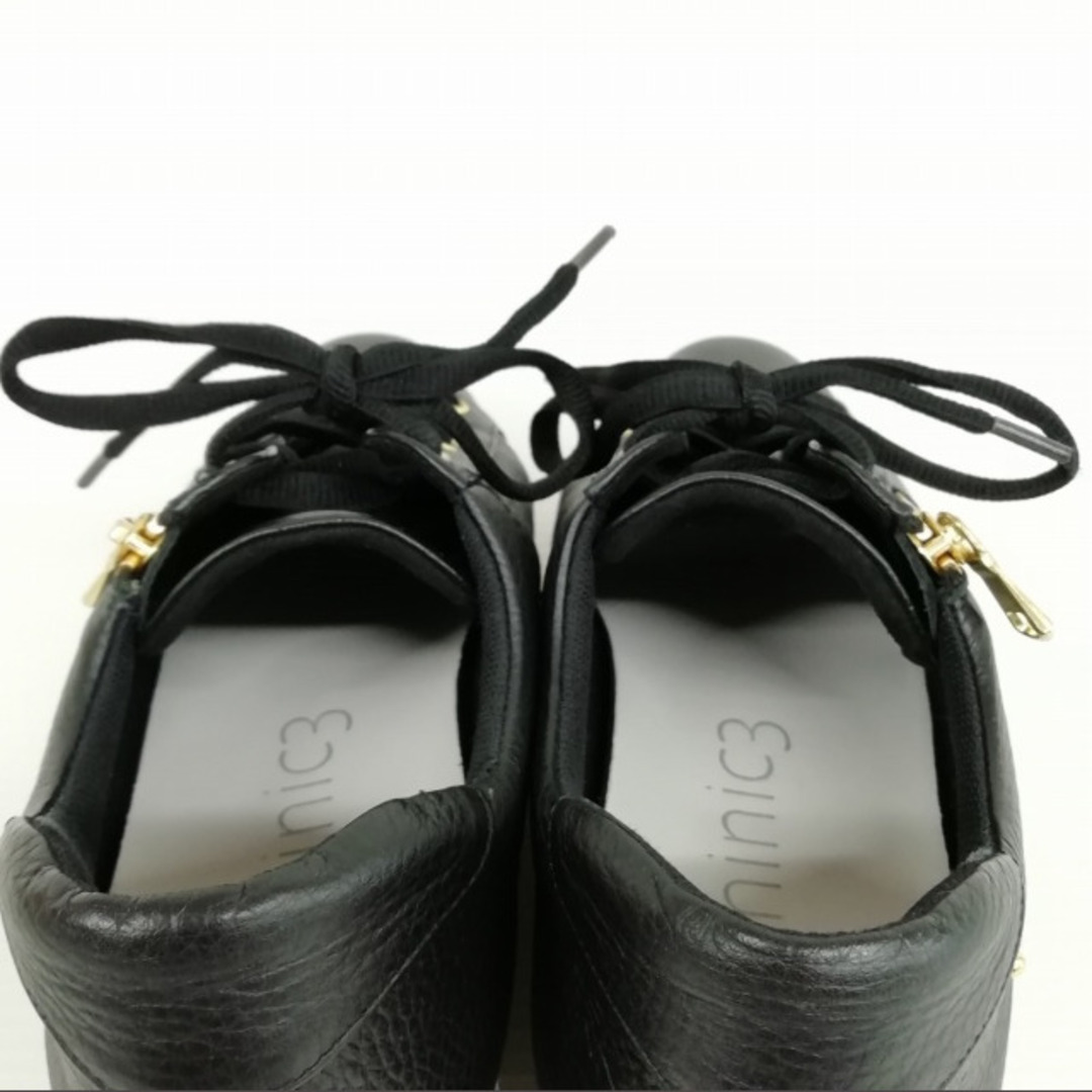 other(アザー)のDominic3 ドミニクバー 美品 レザー スニーカー 24cm ブラック レディースの靴/シューズ(スニーカー)の商品写真
