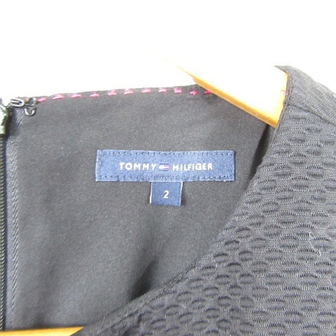 TOMMY HILFIGER(トミーヒルフィガー)のトミーヒルフィガー TOMMY HILFIGER ノースリーブ ワンピース 2 レディースのワンピース(ひざ丈ワンピース)の商品写真