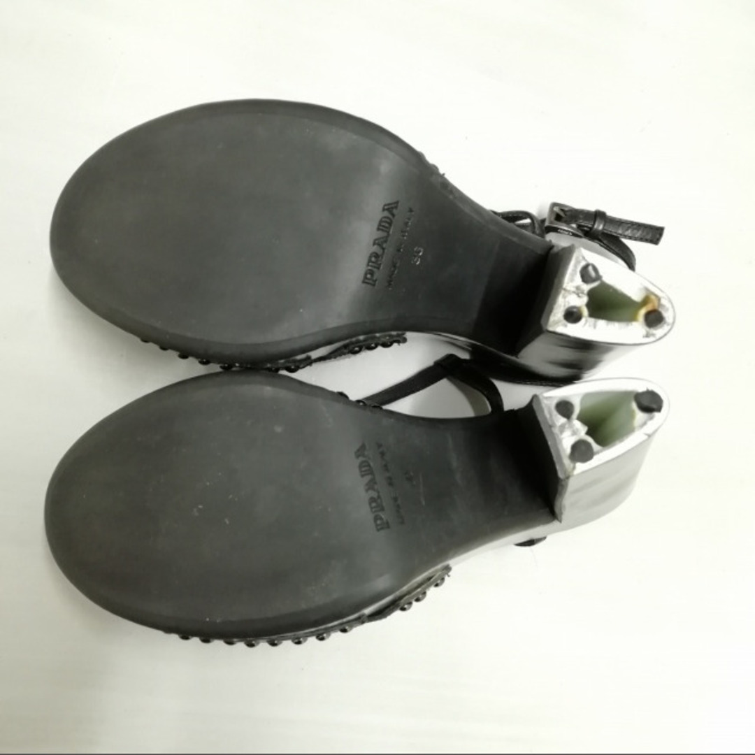 PRADA(プラダ)のサボサンダル ヒールサンダル 36 ブラック レディースの靴/シューズ(サンダル)の商品写真