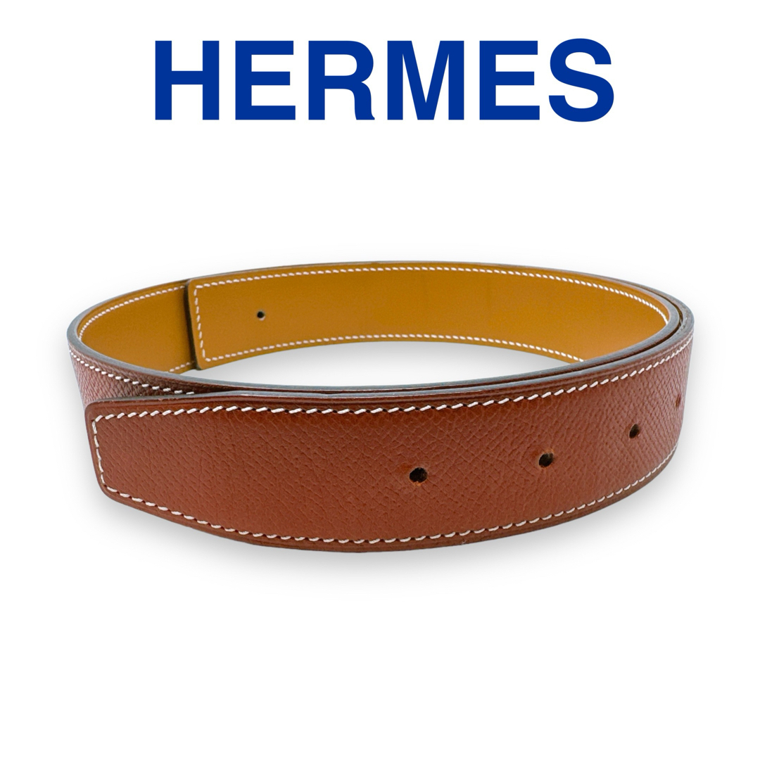 Hermes(エルメス)のエルメス ベルト エバーカラー ヴォーエプソン レザー 75 茶色 レディース レディースのファッション小物(ベルト)の商品写真