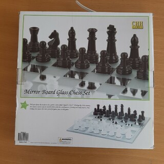 チェス　ミラーボードグラスチェスセット(オセロ/チェス)
