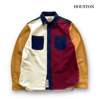 【HOUSTON】ヒューストン クレイジーソリッド ビエラシャツ ワークシャツ(シャツ)