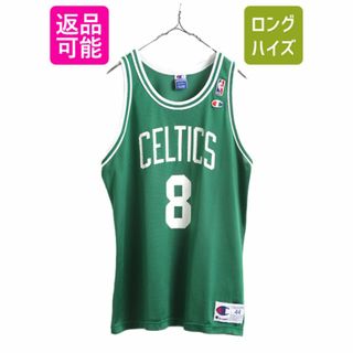 Champion - 90s USA製 NBA オフィシャル チャンピオン セルティックス メッシュ タンクトップ メンズ M 程/ 90年代 オールド Champion ユニフォーム 緑