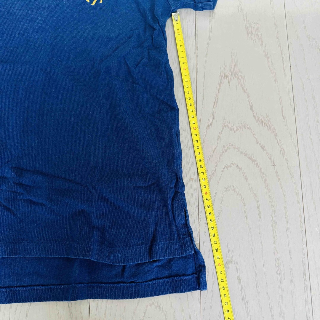 Ralph Lauren(ラルフローレン)のメンズ☆ ラルフローレン ポロシャツ Mサイズ ダークブルー×ゴールド メンズのトップス(ポロシャツ)の商品写真
