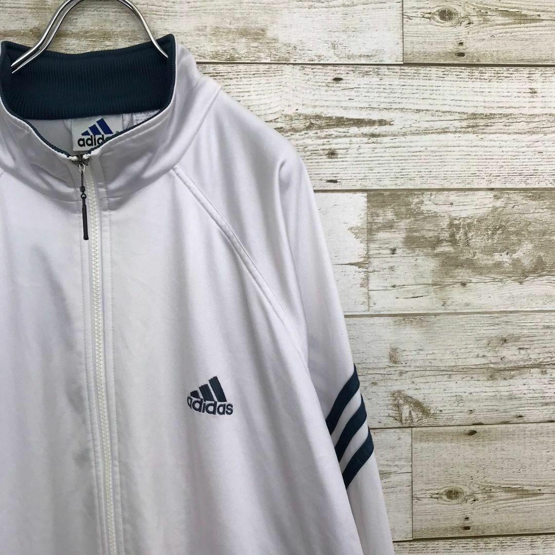 adidas(アディダス)の【k6986】USA古着アディダス00s当時物トラックジャケットジャージ刺繍ロゴ メンズのトップス(ジャージ)の商品写真