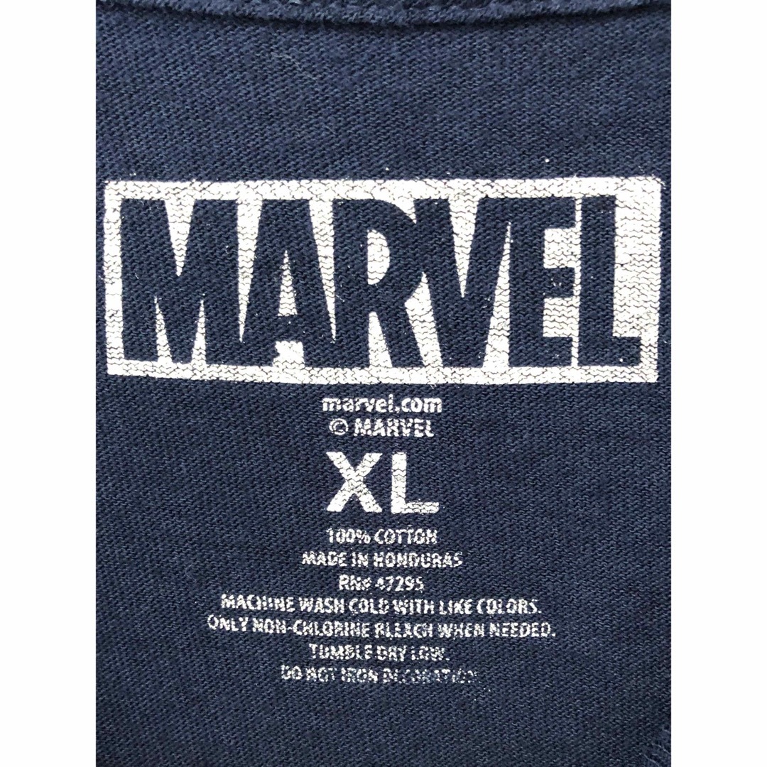 MARVEL(マーベル)のCaptain America　Tシャツ　XL　紺　USA古着 メンズのトップス(Tシャツ/カットソー(半袖/袖なし))の商品写真