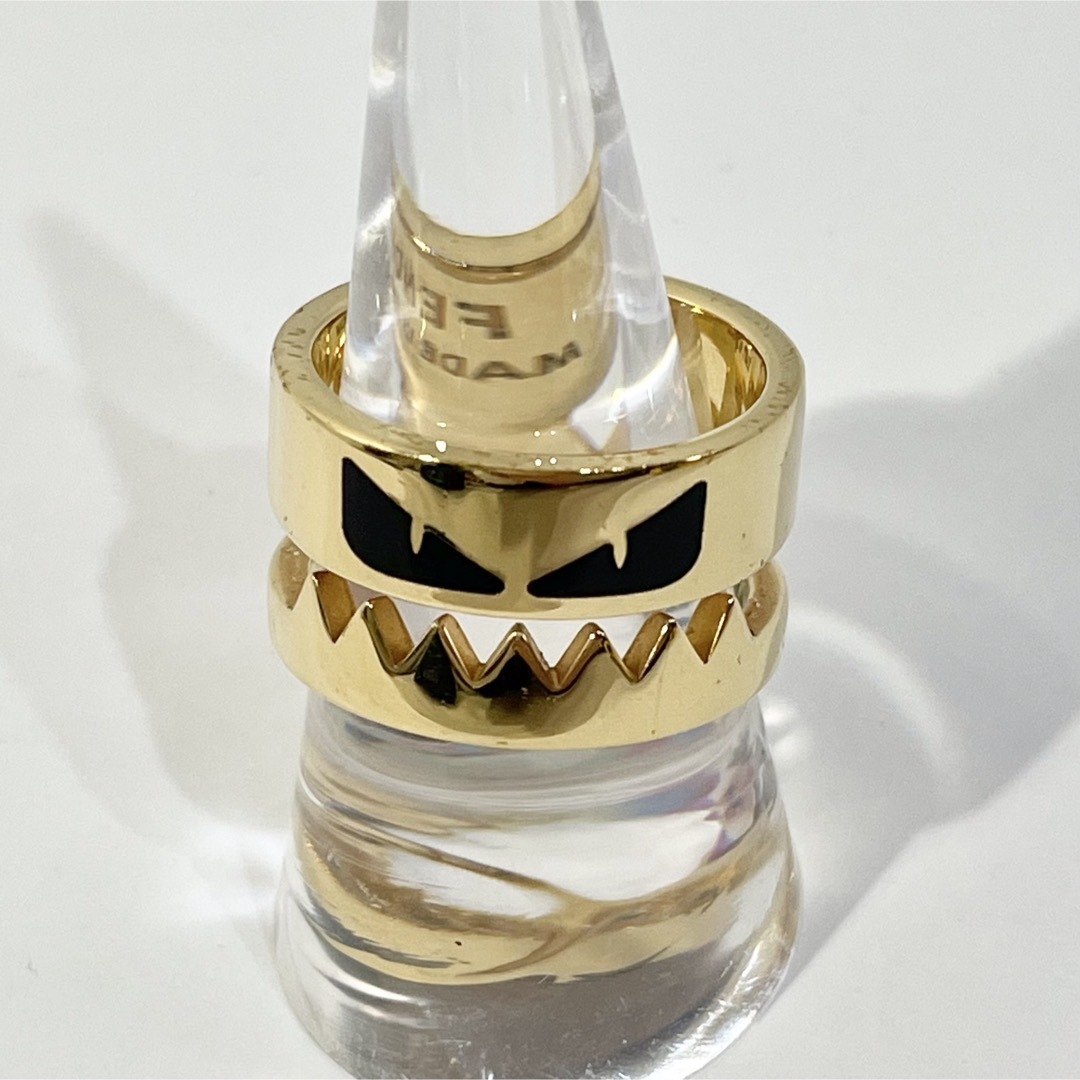 FENDI(フェンディ)の正規品 フェンディ リング バッグバグズ モンスター ゴールド  指輪 21 M レディースのアクセサリー(リング(指輪))の商品写真