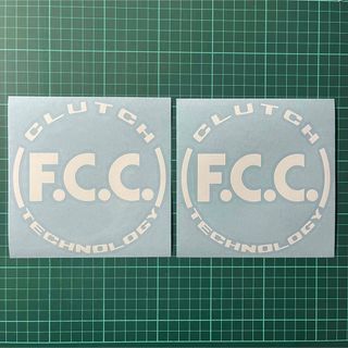 FCC CLUTCHステッカー ホワイト(車外アクセサリ)