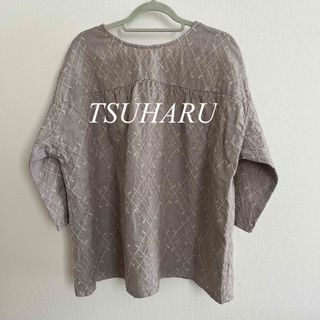 TSUHARU by Samansa Mos2 - ♡TSUHARU♡ リネン総刺繍前後着ブラウス