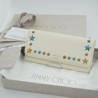 ジミーチュウ(JIMMY CHOO)の✨付属品完備✨　ジミーチュウ　長財布　バイカラー　スター　スタッズ(財布)