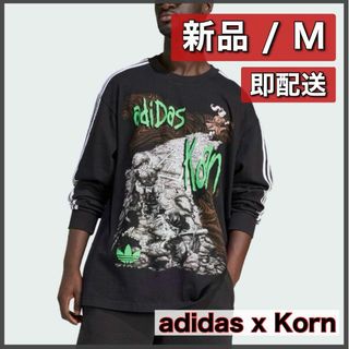 オリジナルス(Originals（adidas）)の【新品M】adidas x Korn Long Sleeve T-shirt(Tシャツ/カットソー(七分/長袖))