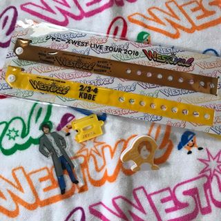 ジャニーズWEST - WEST. 中間淳太 コンサートグッズセット アクスタ クリップ リストバンド