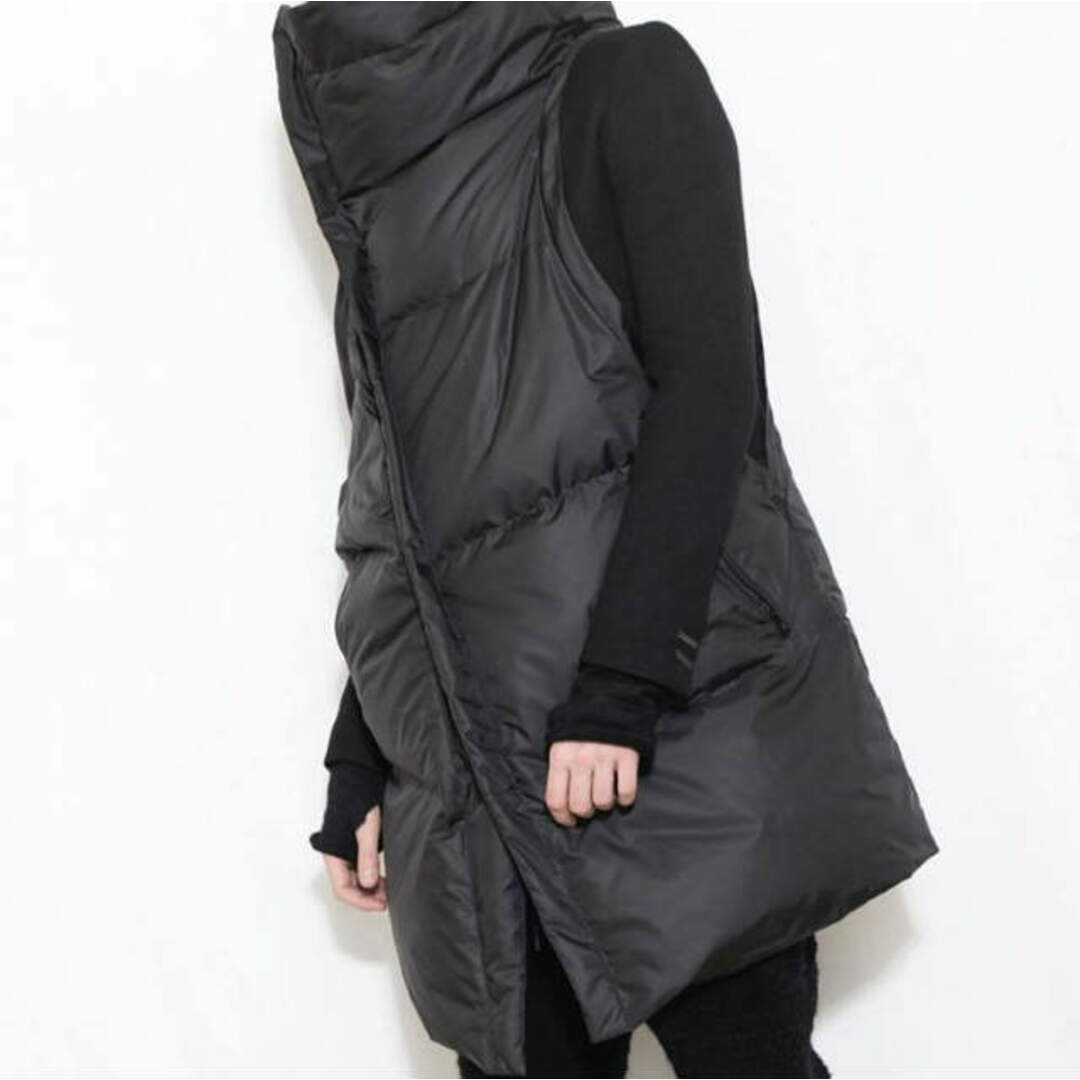 nude:masahiko maruyama(ヌードマサヒコマルヤマ)のnude:masahiko maruyama ヌードマサヒコマルヤマ 日本製 DOWN JACKET 2WAY ハイネックダウンジャケット NU-1253 1(S) BLACK ベスト コート 定価132,000円 アウター【中古】【nude:masahiko maruyama】 メンズのジャケット/アウター(ダウンジャケット)の商品写真