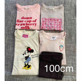 プティマイン(petit main)の100cm女の子5点セット(Tシャツ/カットソー)