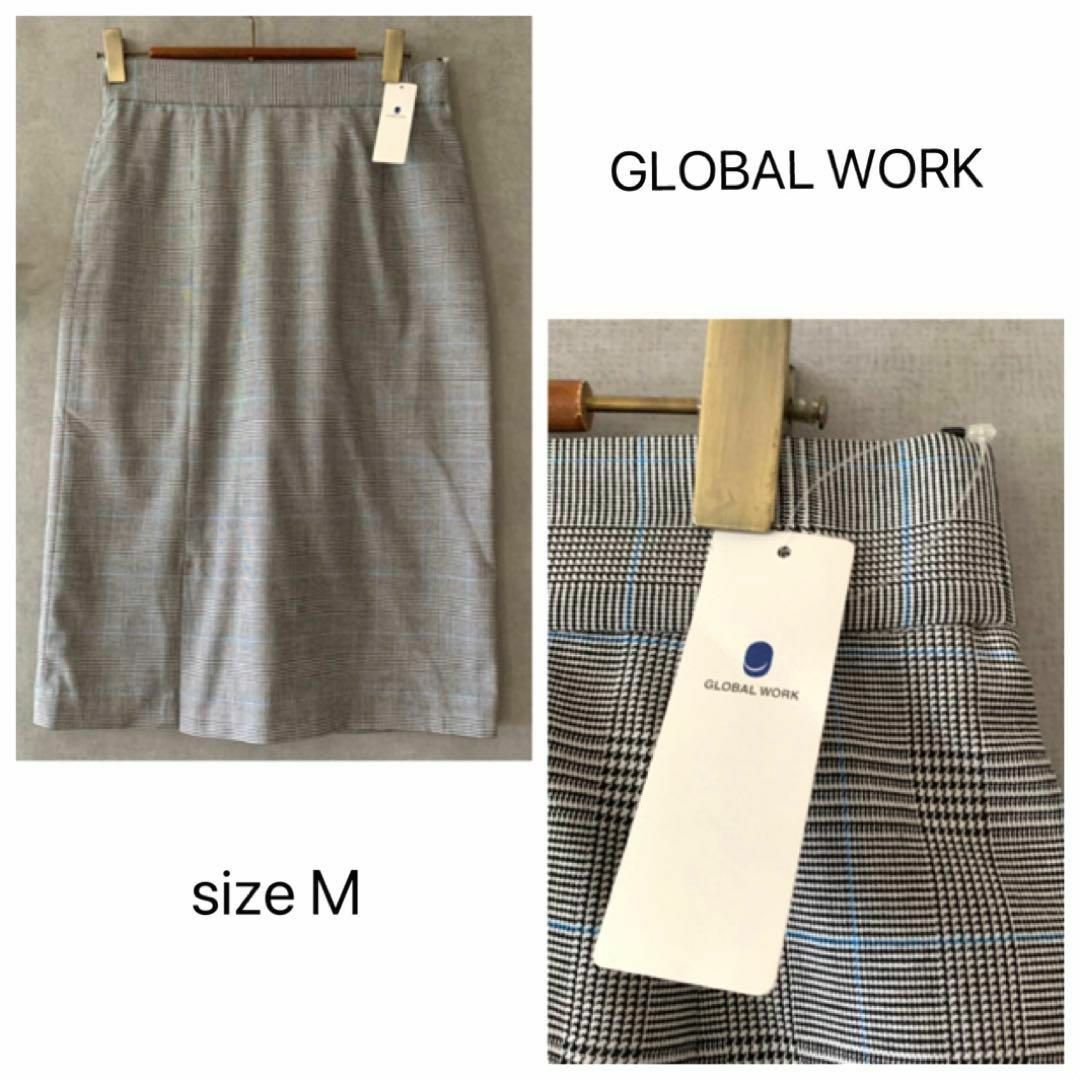 GLOBAL WORK(グローバルワーク)の【新品未使用】GLOBAL WORK チェックタイトスカート 夏以外 レディースのスカート(ひざ丈スカート)の商品写真