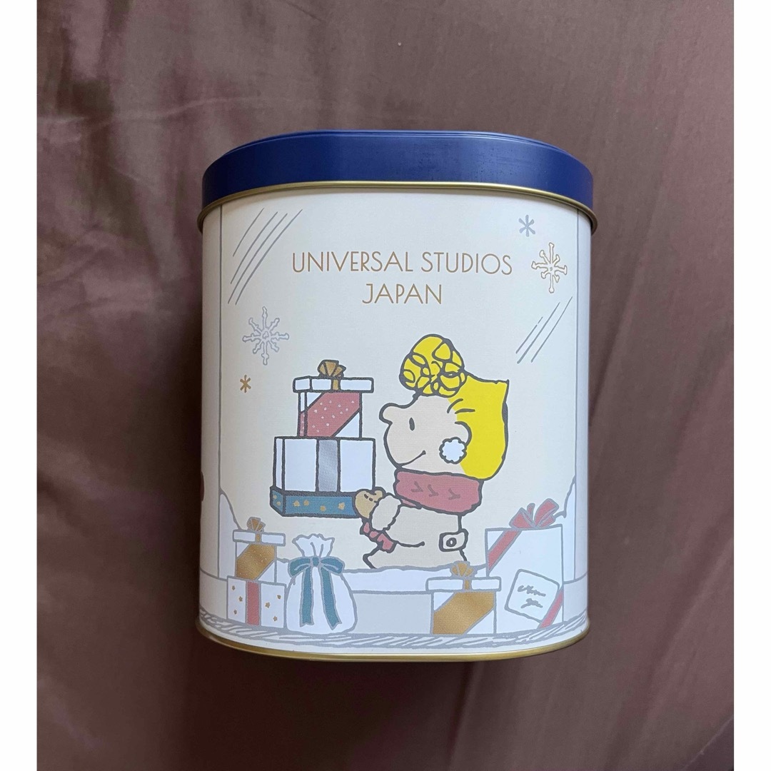 USJ  SNOOPY  スヌーピー　お菓子　缶 エンタメ/ホビーのおもちゃ/ぬいぐるみ(キャラクターグッズ)の商品写真