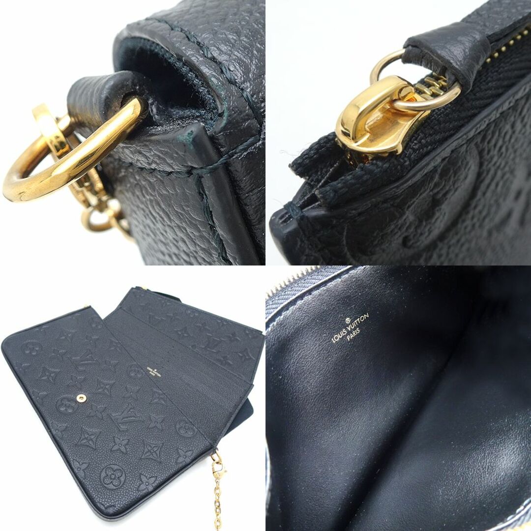 LOUIS VUITTON(ルイヴィトン)のLOUIS VUITTON ルイヴィトン モノグラム アンプラント ポシェットフェリシー M64064 斜め掛けショルダーバッグ ノワール/351233【中古】 レディースのバッグ(ショルダーバッグ)の商品写真