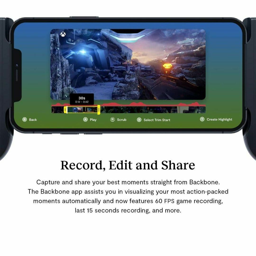 BACKBONE One モバイルゲームコントローラー for iPhone スマホ/家電/カメラのスマホアクセサリー(その他)の商品写真