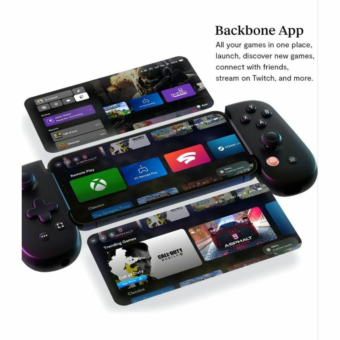 BACKBONE One モバイルゲームコントローラー for iPhone スマホ/家電/カメラのスマホアクセサリー(その他)の商品写真