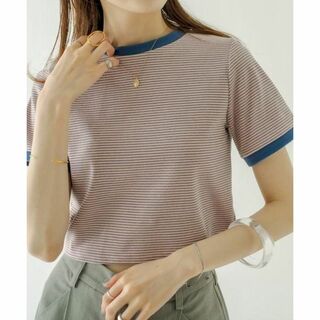 ミスティック　ボーダーリンガーTシャツ　ボーダー柄　tシャツ　半袖tシャツ　韓国
