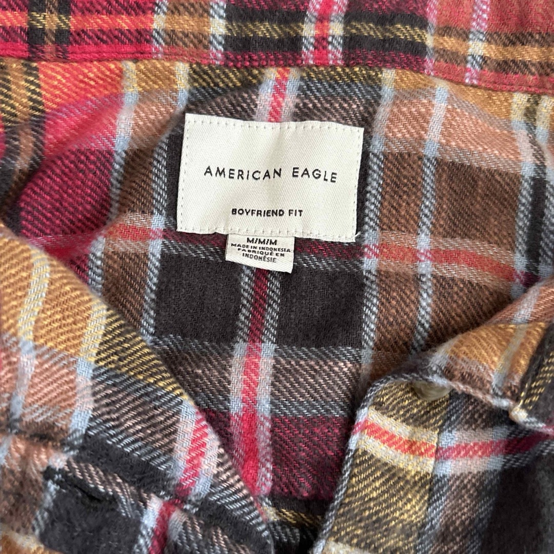 American Eagle(アメリカンイーグル)のアメリカンイーグル　チェックシャツ　ネルシャツ　長袖シャツ レディースのトップス(シャツ/ブラウス(長袖/七分))の商品写真