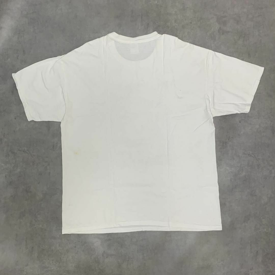Anvil(アンビル)の【GOAT】山羊 絵画風アートTシャツ 2XLサイズ ホワイト カオス メンズのトップス(Tシャツ/カットソー(半袖/袖なし))の商品写真