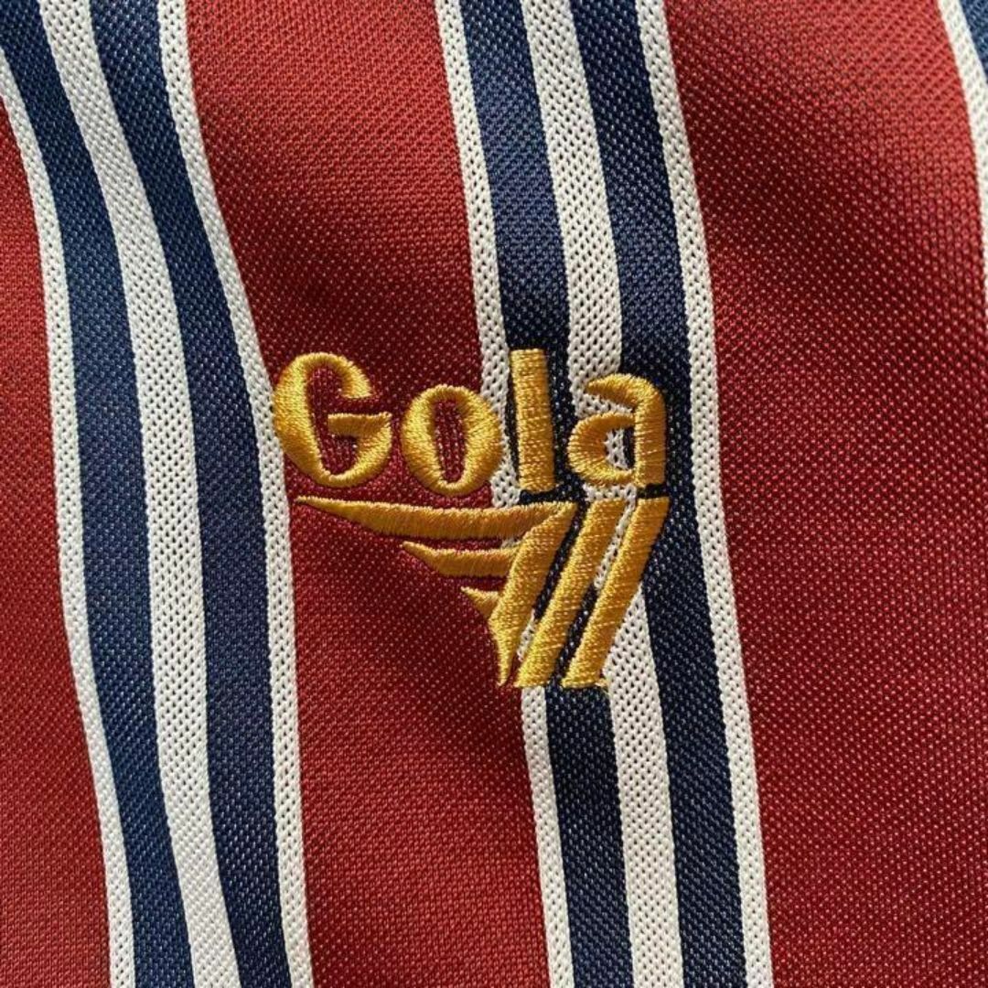 Gola(ゴーラ)の『新品タグ付✨』Gola ゴーラ　レジメンタルストライプ　トラックジャケット　赤 メンズのトップス(ジャージ)の商品写真