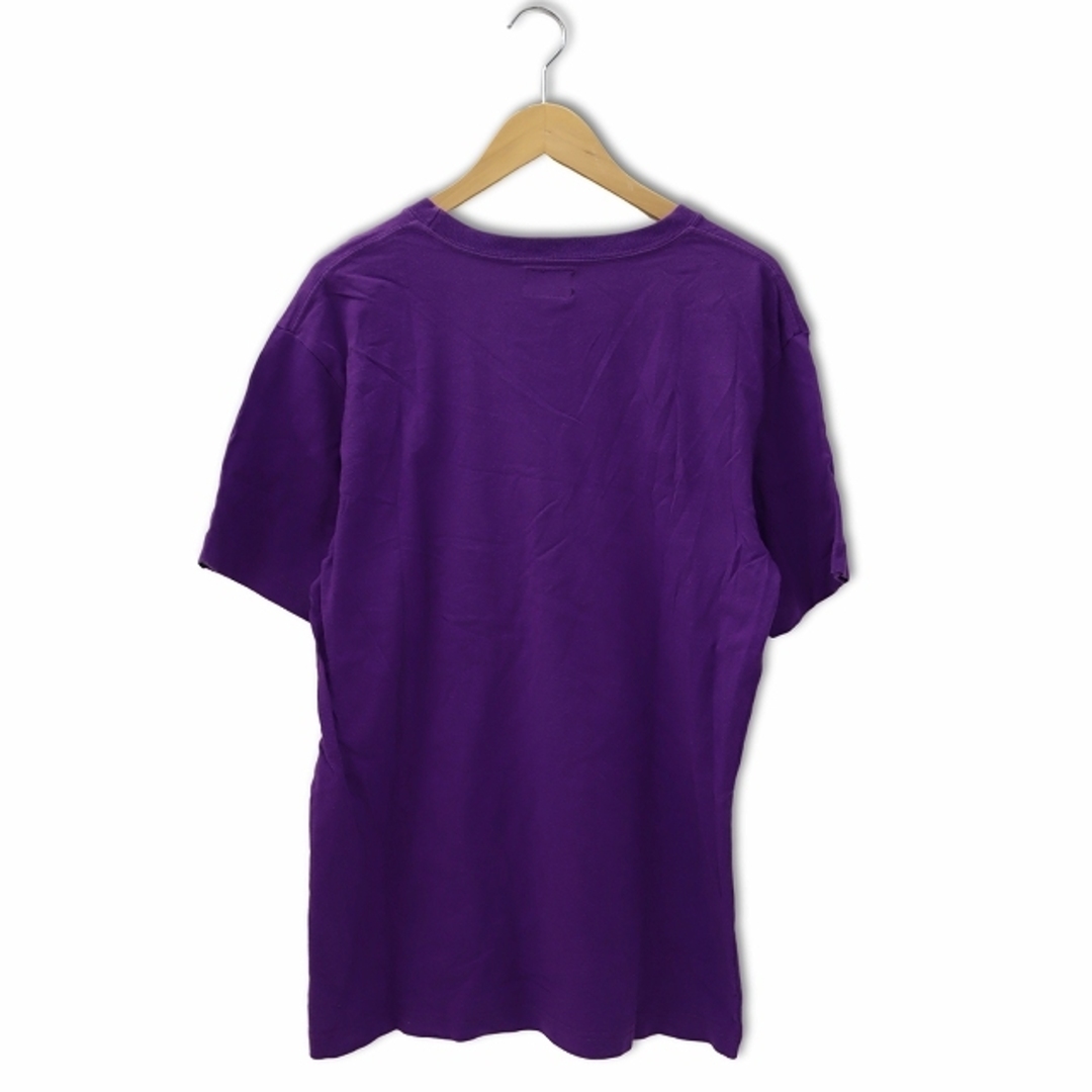VANS(ヴァンズ)のバンズ ロゴプリント 半袖 クルーネック コットン Tシャツ L パープル メンズのトップス(Tシャツ/カットソー(半袖/袖なし))の商品写真