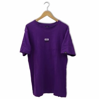 ヴァンズ(VANS)のバンズ ロゴプリント 半袖 クルーネック コットン Tシャツ L パープル(Tシャツ/カットソー(半袖/袖なし))