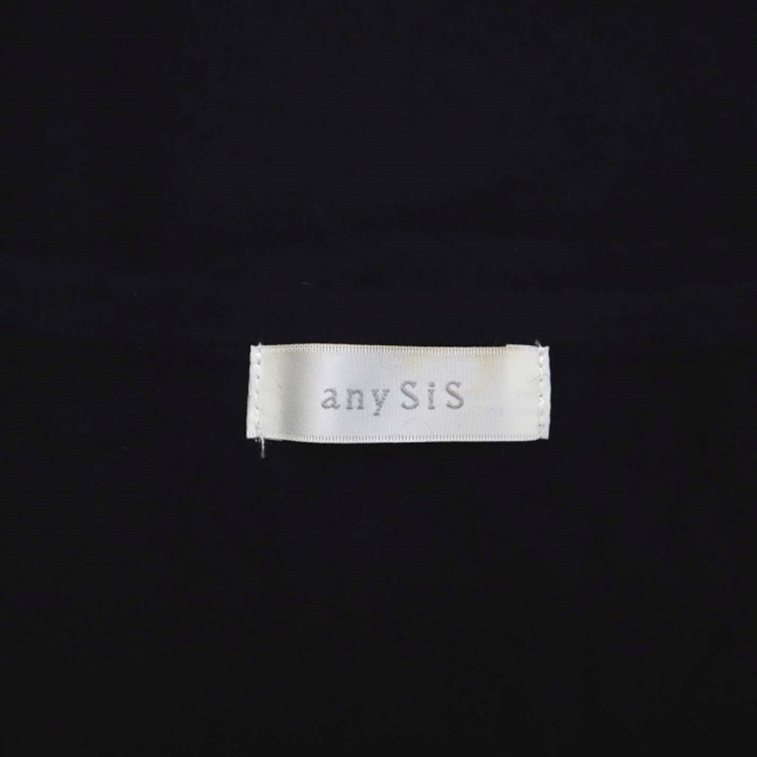 anySiS(エニィスィス)のエニィスィス エニシス anySiS アンゴラ カシミヤ混 ツインニット 黒 2 レディースのトップス(アンサンブル)の商品写真
