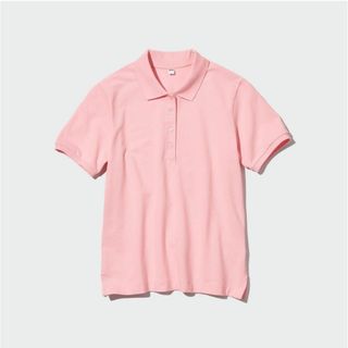 ユニクロ(UNIQLO)の【新品タグ付】ユニクロ　カノコポロシャツ Ｍ　ピンク(Tシャツ(半袖/袖なし))