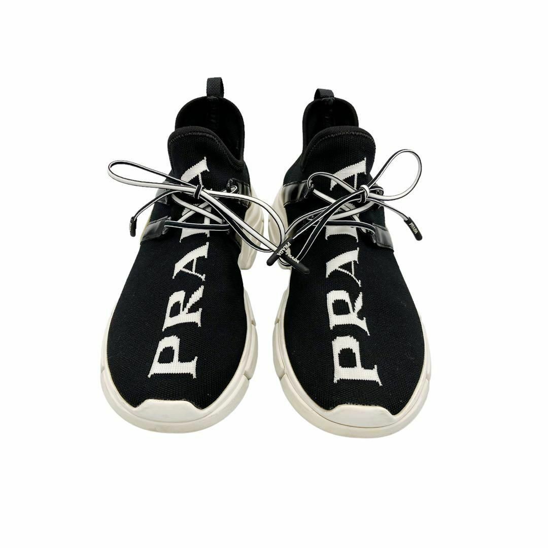 PRADA(プラダ)の⭐️良品⭐️ プラダ ニットファブリック スニーカー ブラック レディースの靴/シューズ(スニーカー)の商品写真