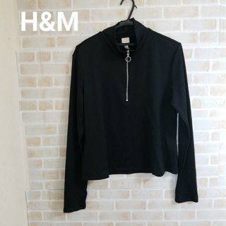 エイチアンドエム(H&M)のH&M ハーフジップトップス(カットソー(長袖/七分))