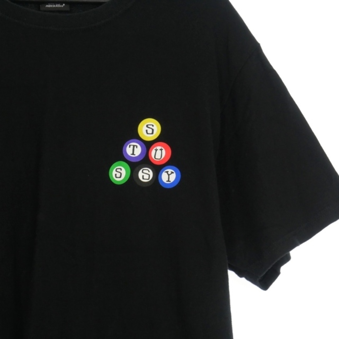 STUSSY(ステューシー)のステューシー STUSSY ビリヤード 8ボール Tシャツ 半袖 L ブラック メンズのトップス(Tシャツ/カットソー(半袖/袖なし))の商品写真