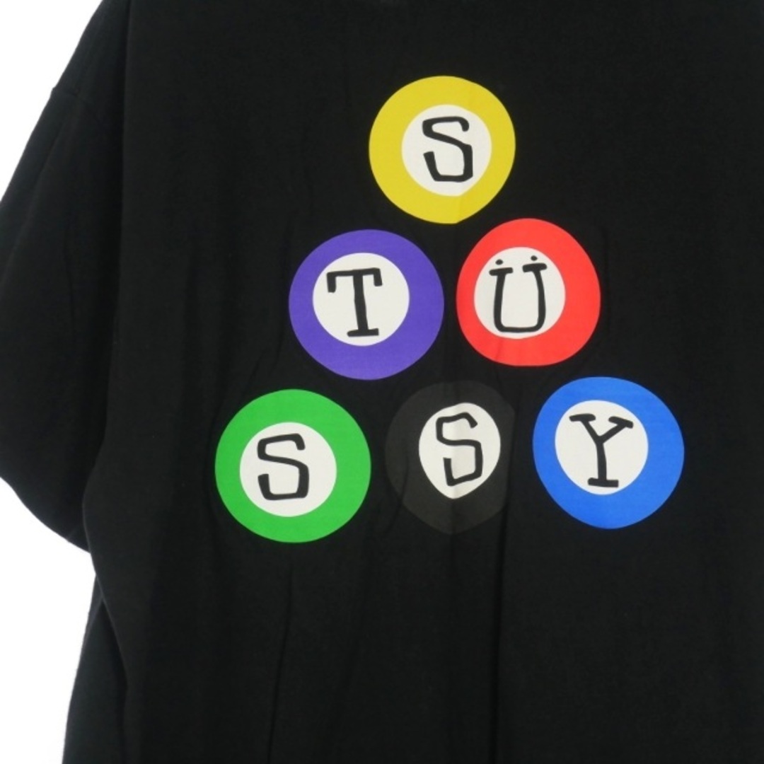 STUSSY(ステューシー)のステューシー STUSSY ビリヤード 8ボール Tシャツ 半袖 L ブラック メンズのトップス(Tシャツ/カットソー(半袖/袖なし))の商品写真
