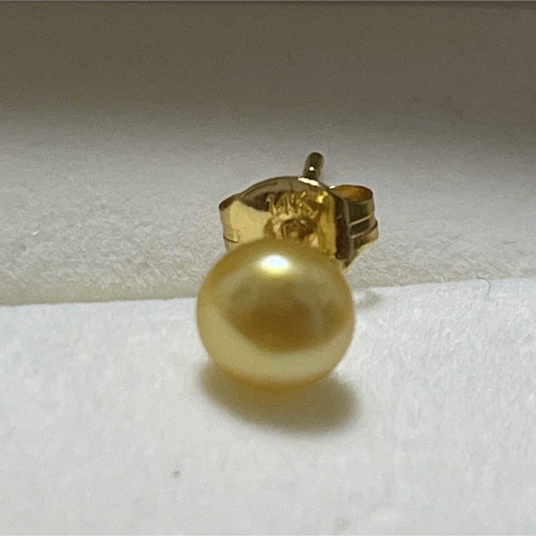 K18アクアマリンリングと14Kパールピアス レディースのアクセサリー(リング(指輪))の商品写真