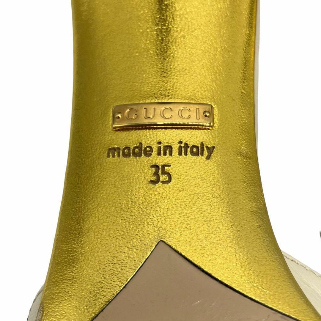 Gucci(グッチ)の⭐️良品⭐️ グッチ インターロッキングG チェリー 35 パンプス レディースの靴/シューズ(サンダル)の商品写真