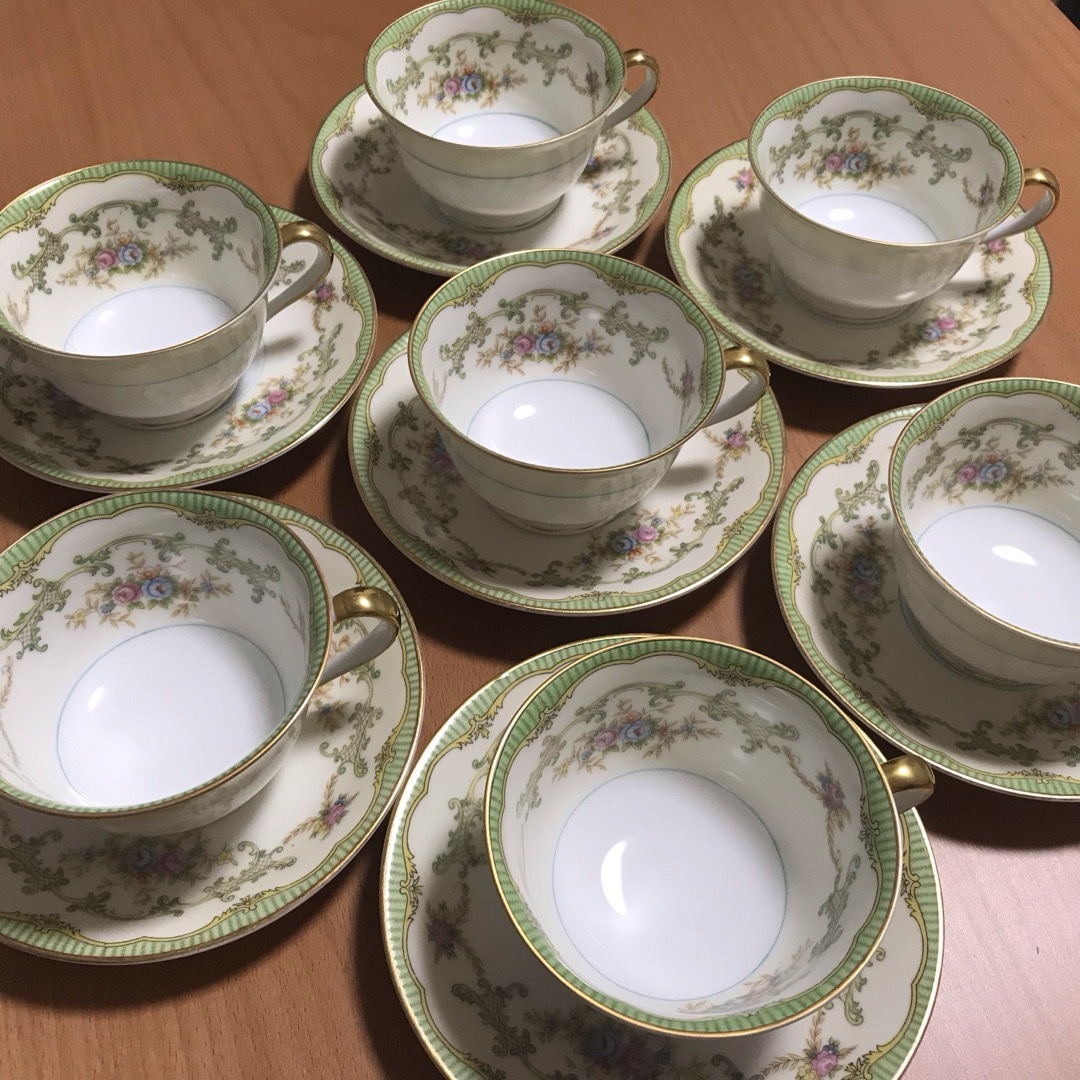 Noritake(ノリタケ)のノリタケ　月桂樹M印　マレーネ　カップ＆ソーサー　2客セット インテリア/住まい/日用品のキッチン/食器(食器)の商品写真