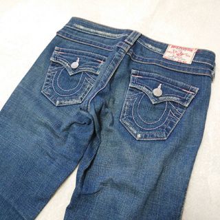 トゥルーレリジョン(True Religion)のトゥルーレリジョン　デニム　ジーンズ　JOEY　フレア　ダメージ加工　Y2K(デニム/ジーンズ)