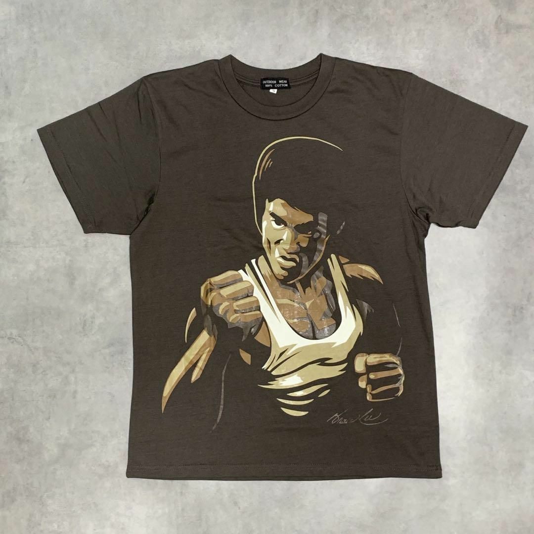 【Bruce Lee】ブルースリー Tシャツ Mサイズ 燃えよドラゴン メンズのトップス(Tシャツ/カットソー(半袖/袖なし))の商品写真