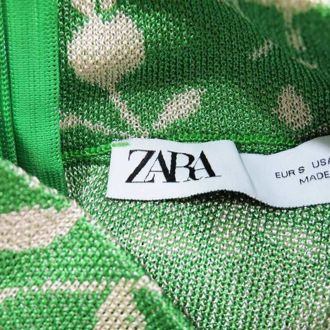 ZARA(ザラ)のザラ ZARA 五分袖 パフスリーブ ワンピース ショート丈 タイトスカート レディースのワンピース(ミニワンピース)の商品写真