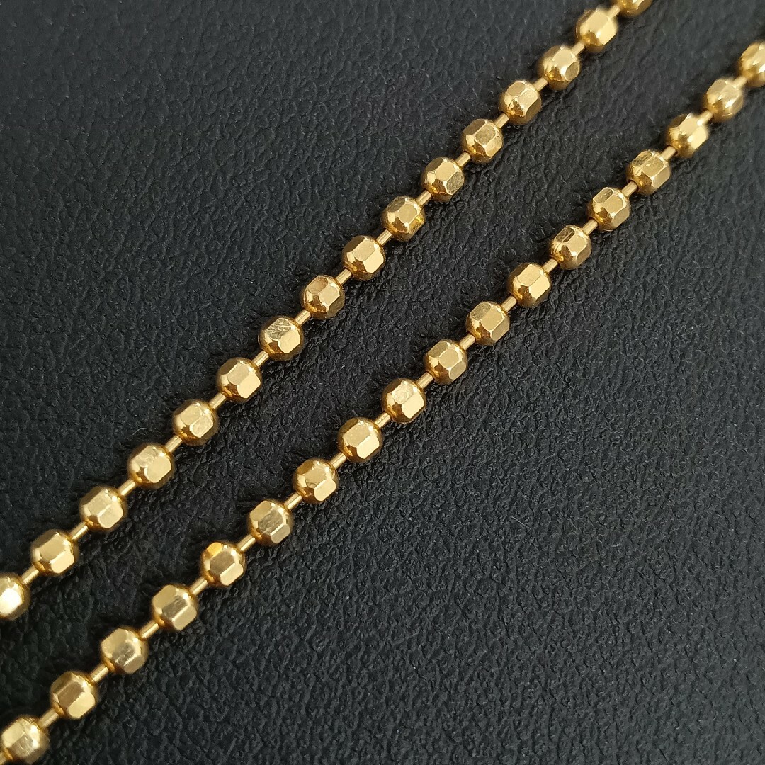 (Y051604) K18 YG ネックレス 18金 ゴールド アクセサリー レディースのアクセサリー(ネックレス)の商品写真