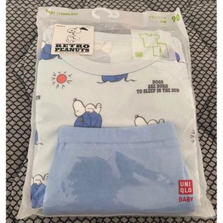 ユニクロ(UNIQLO)のスヌーピー　パジャマ　90cm UNIQLO ユニクロ　ピーナッツ(パジャマ)