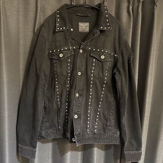 ザラ(ZARA)のZARA デニムジャケット メンズ 黒(Gジャン/デニムジャケット)