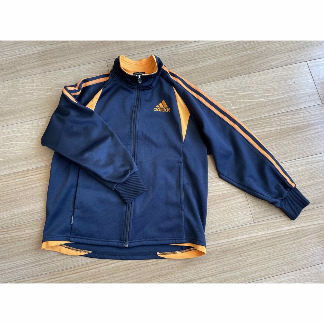 adidas トラックジャケット ジャージ ネイビー オレンジ 140 温 adidas トラックジャケット ジャージ ネイビー オレンジ 140 温